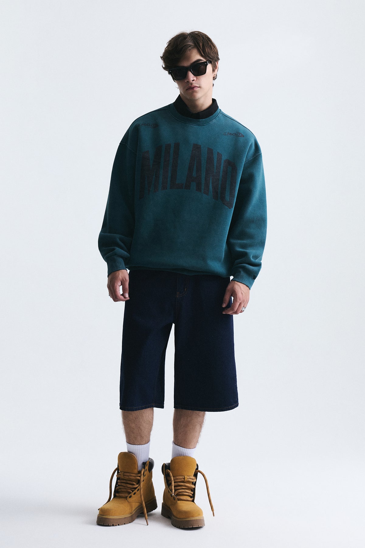Milan-Printed Oversized Sweatshirt