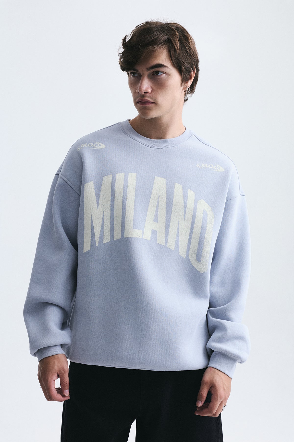 Milan-Printed Oversized Sweatshirt