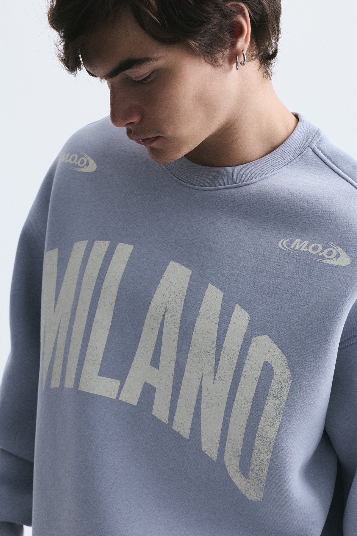 Milan-Printed Oversized Sweatshirt