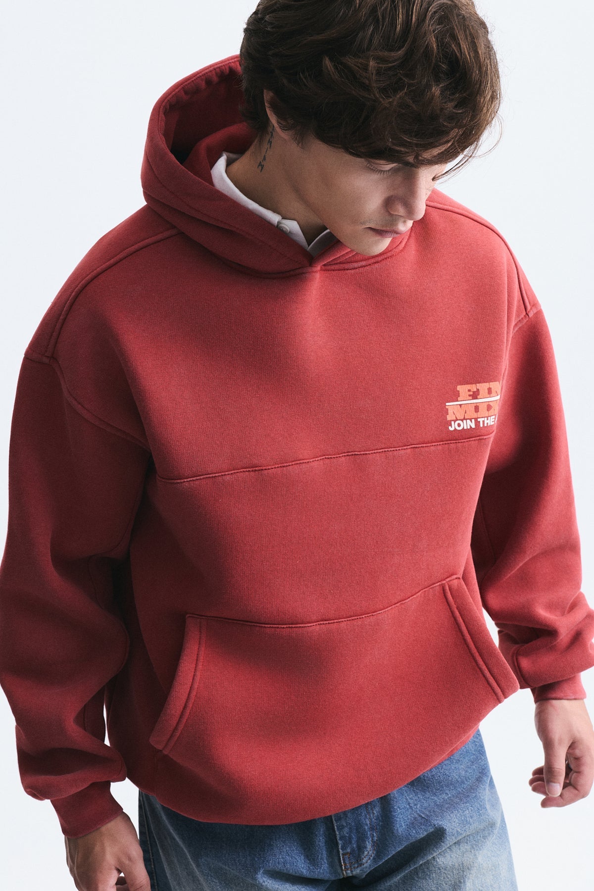 Oversized Washable Hooded Sweatshirt