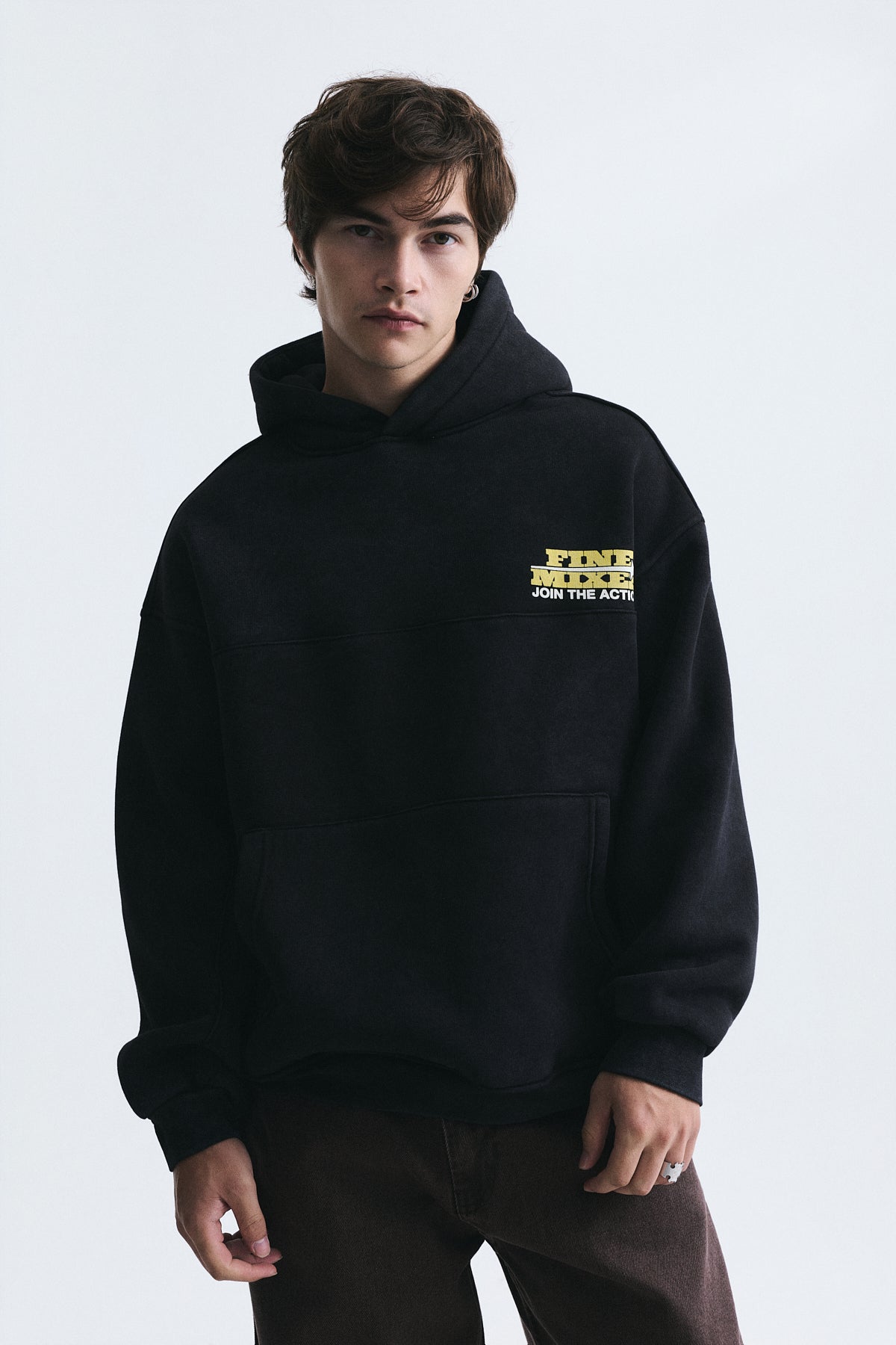 Oversized Washable Hooded Sweatshirt