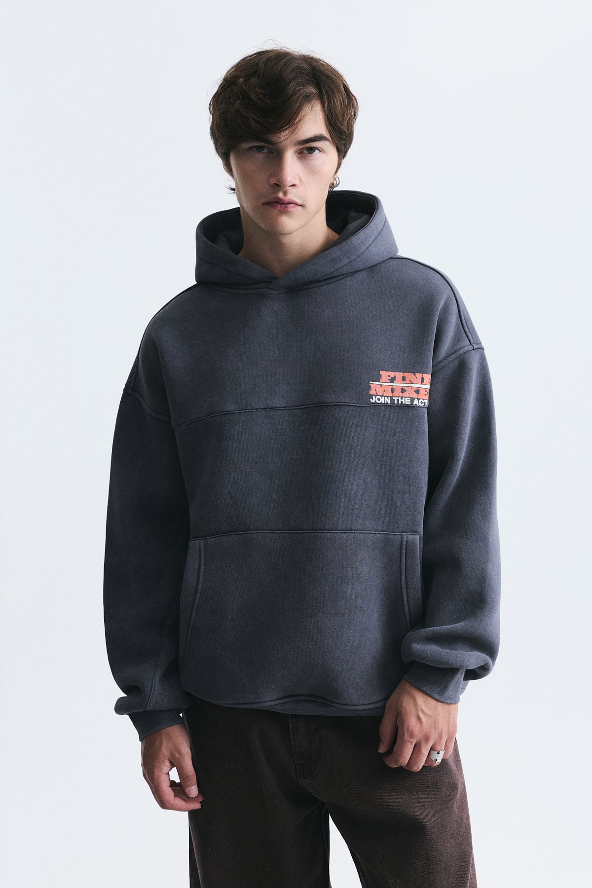 Oversized Washable Hooded Sweatshirt