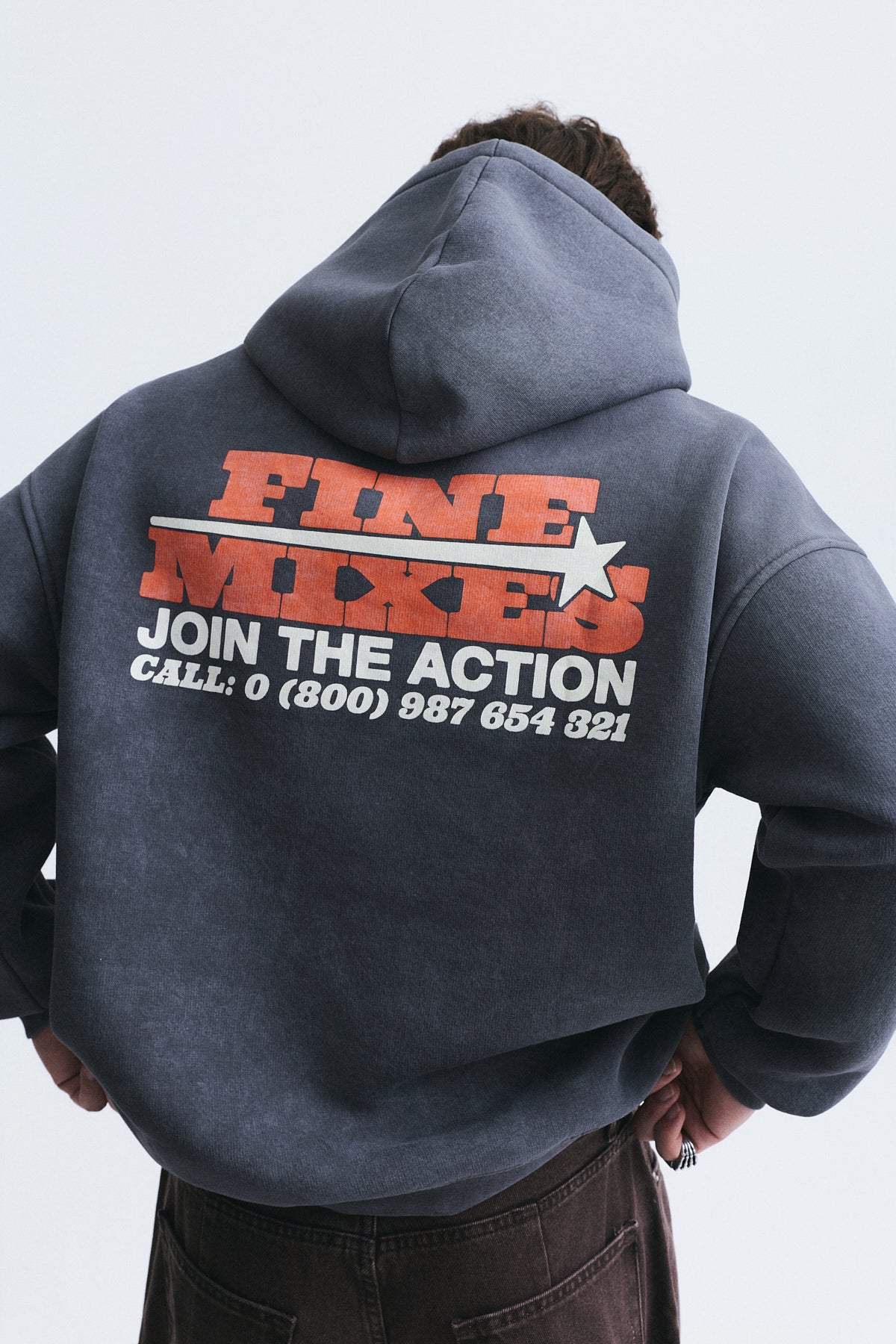 Oversized Washable Hooded Sweatshirt