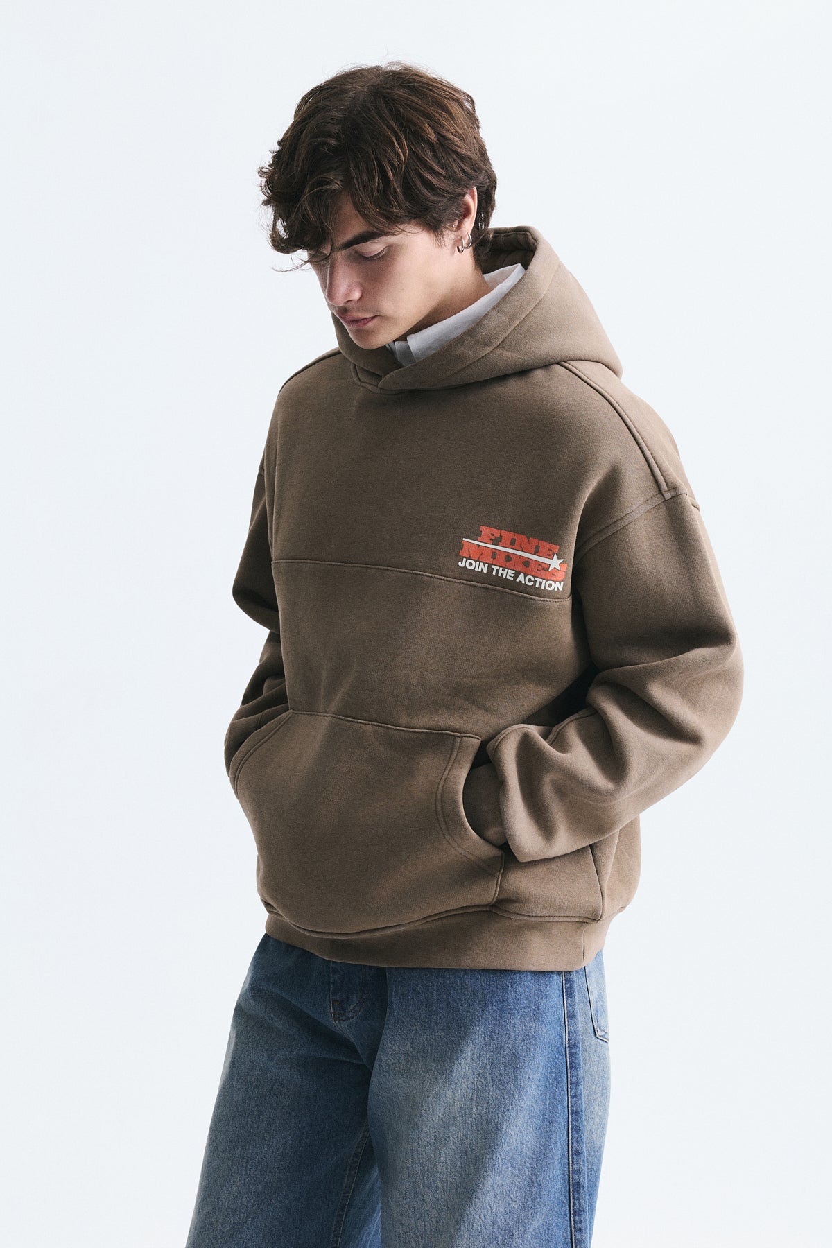 Oversized Washable Hooded Sweatshirt