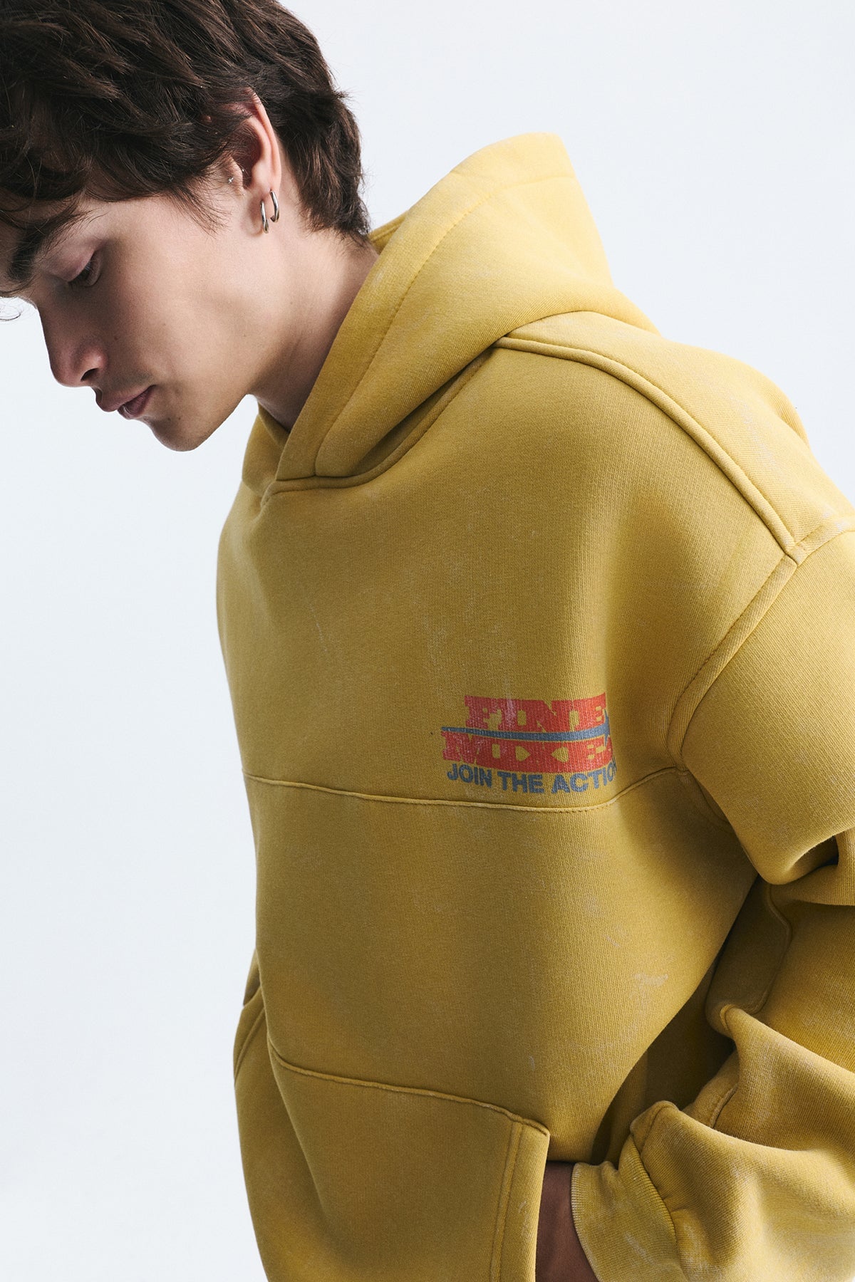 Oversized Washable Hooded Sweatshirt