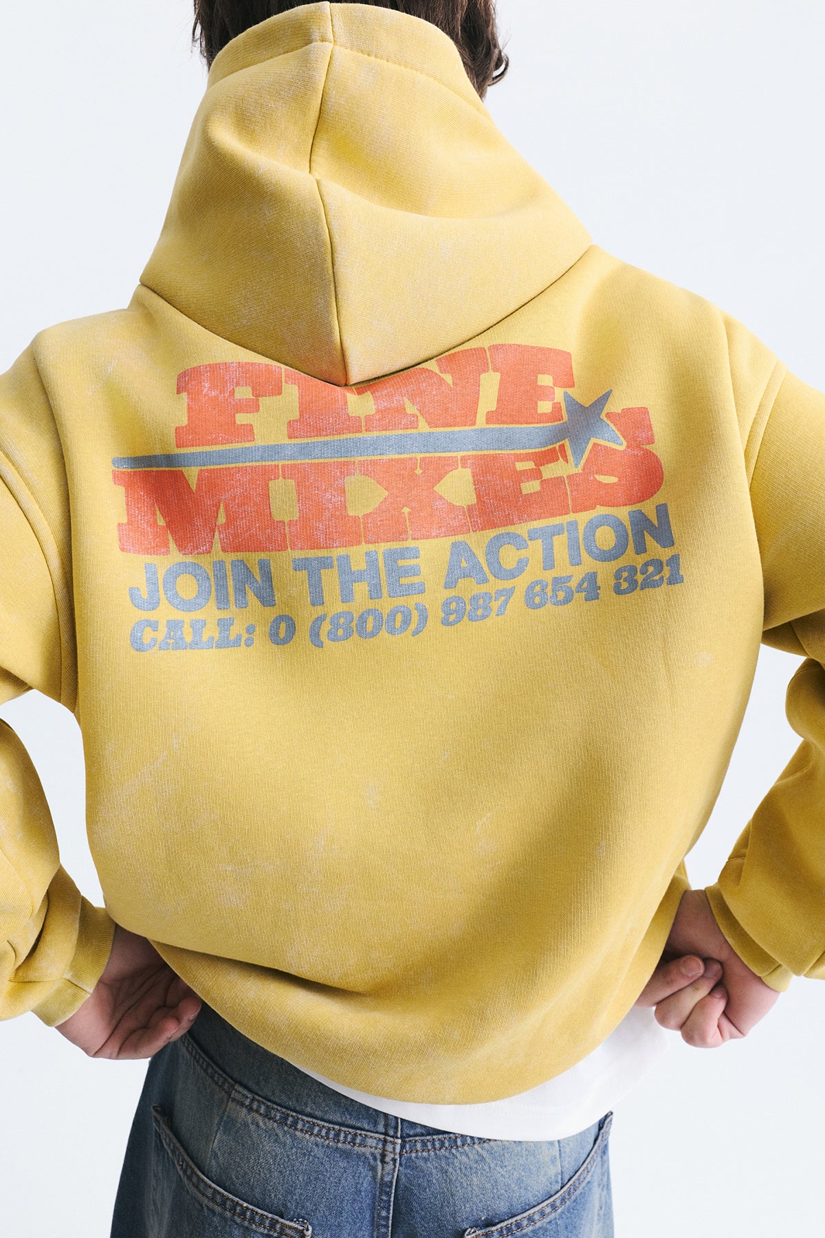 Oversized Washable Hooded Sweatshirt
