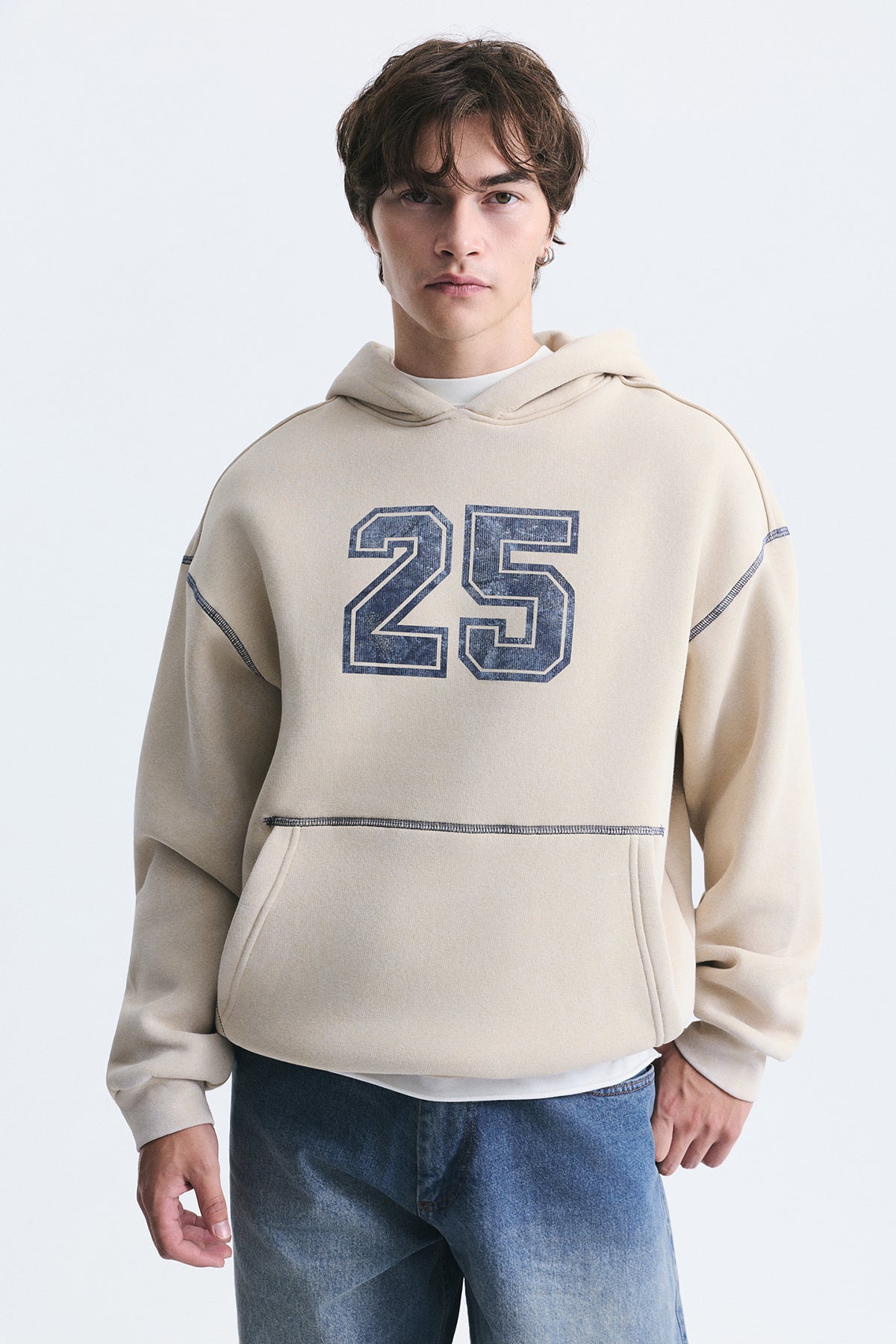 Printed Oversized Sweatshirt