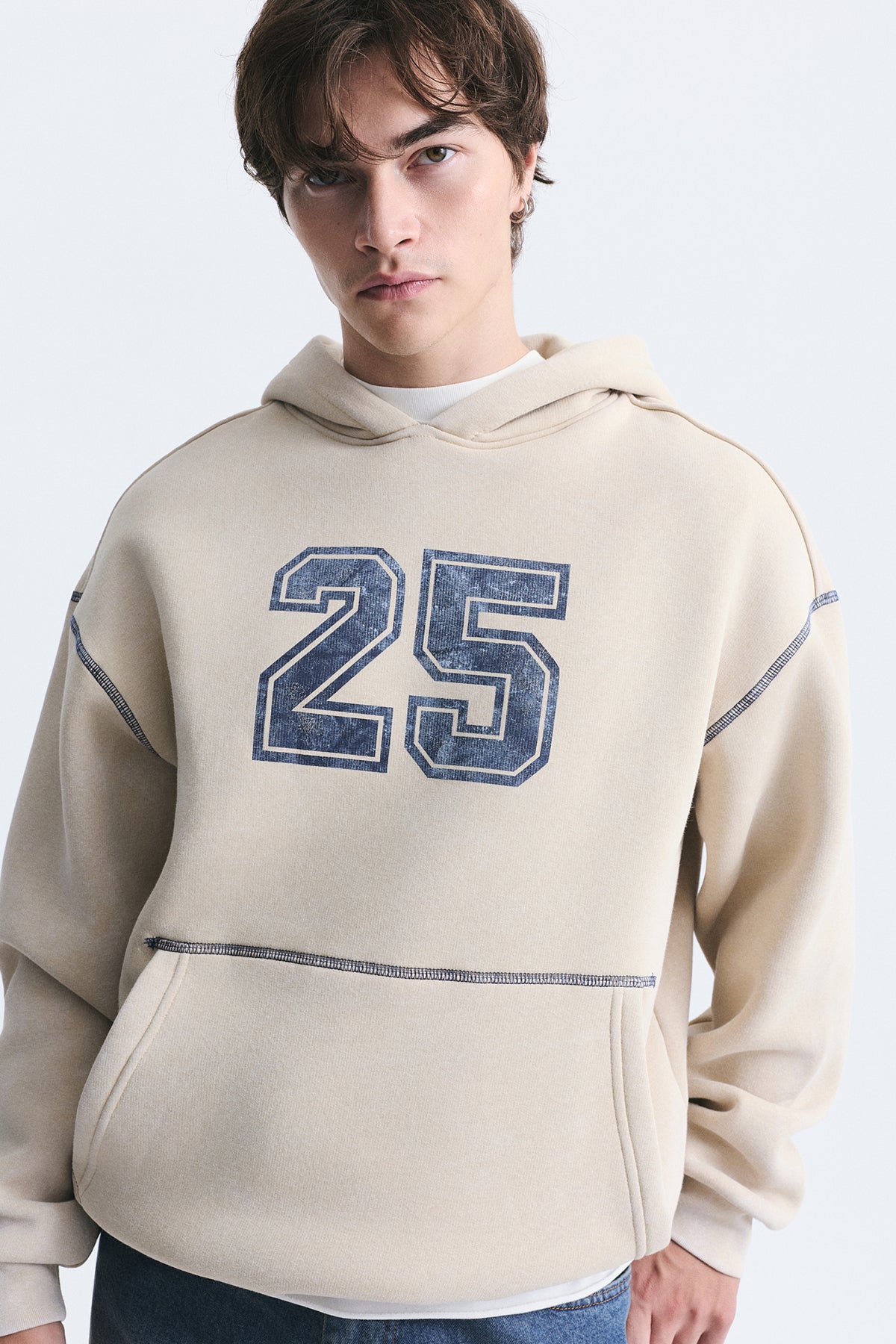 Printed Oversized Sweatshirt