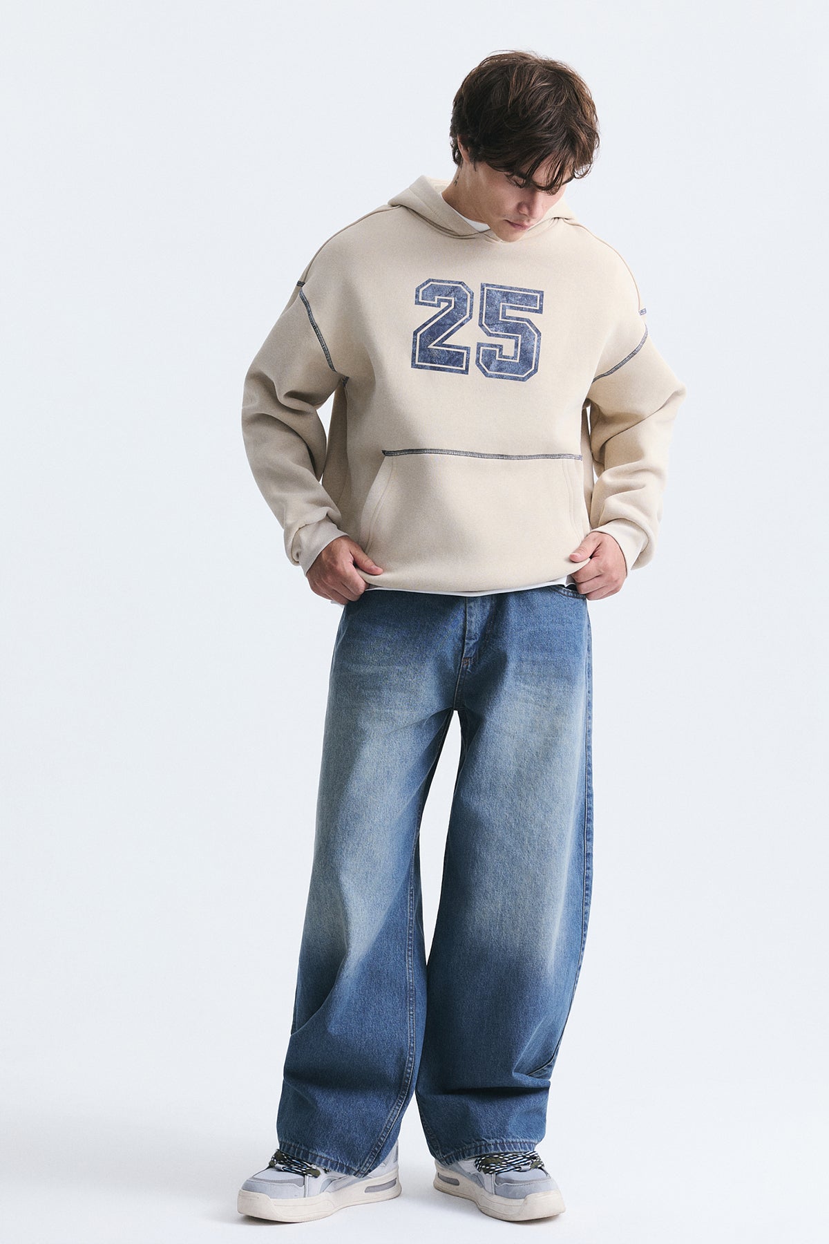Printed Oversized Sweatshirt