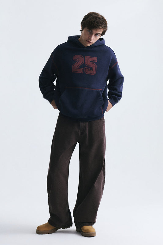 Printed Oversized Sweatshirt