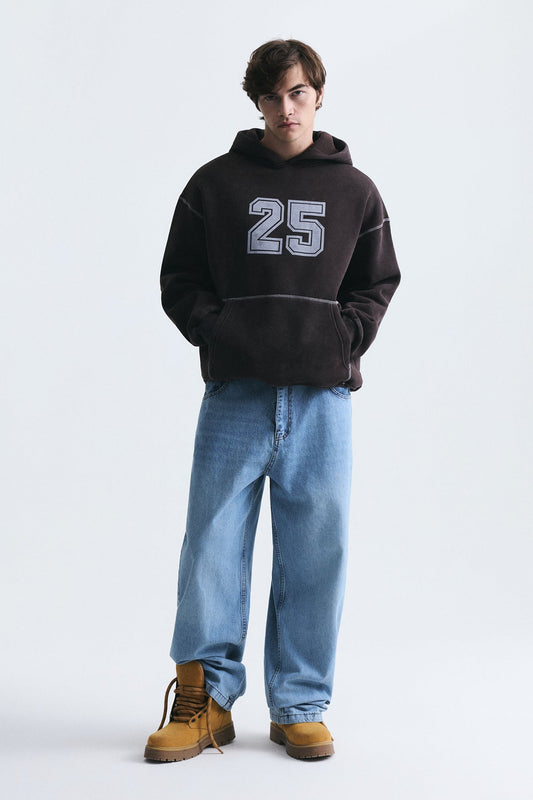 Printed Oversized Sweatshirt