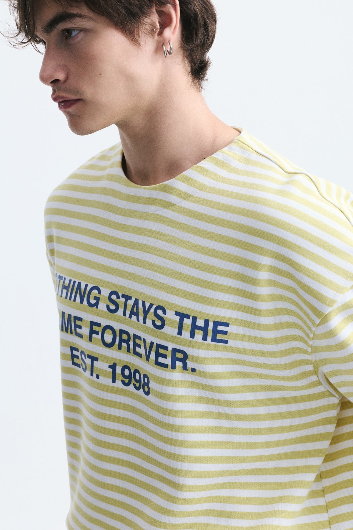 Oversized Striped Sweatshirt