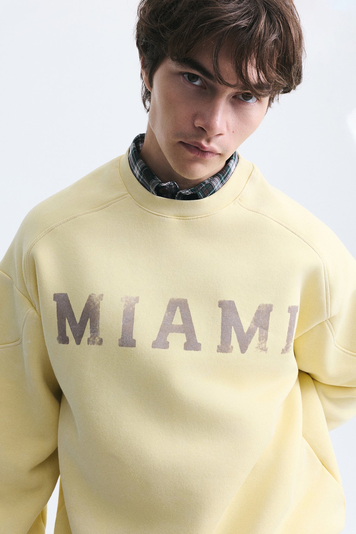 Miami Printed Bike Neck Sweatshirt