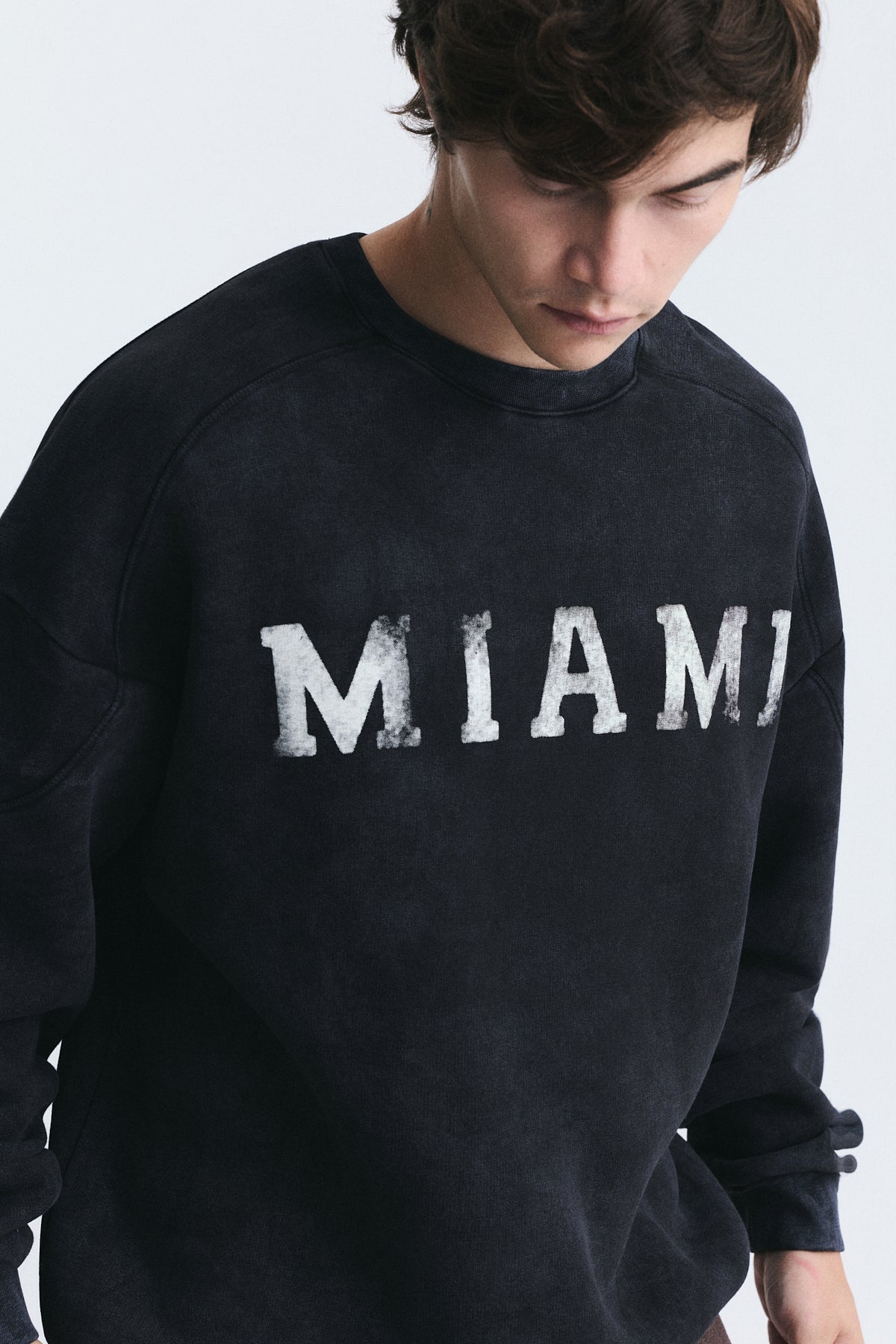 Miami Printed Bike Neck Sweatshirt