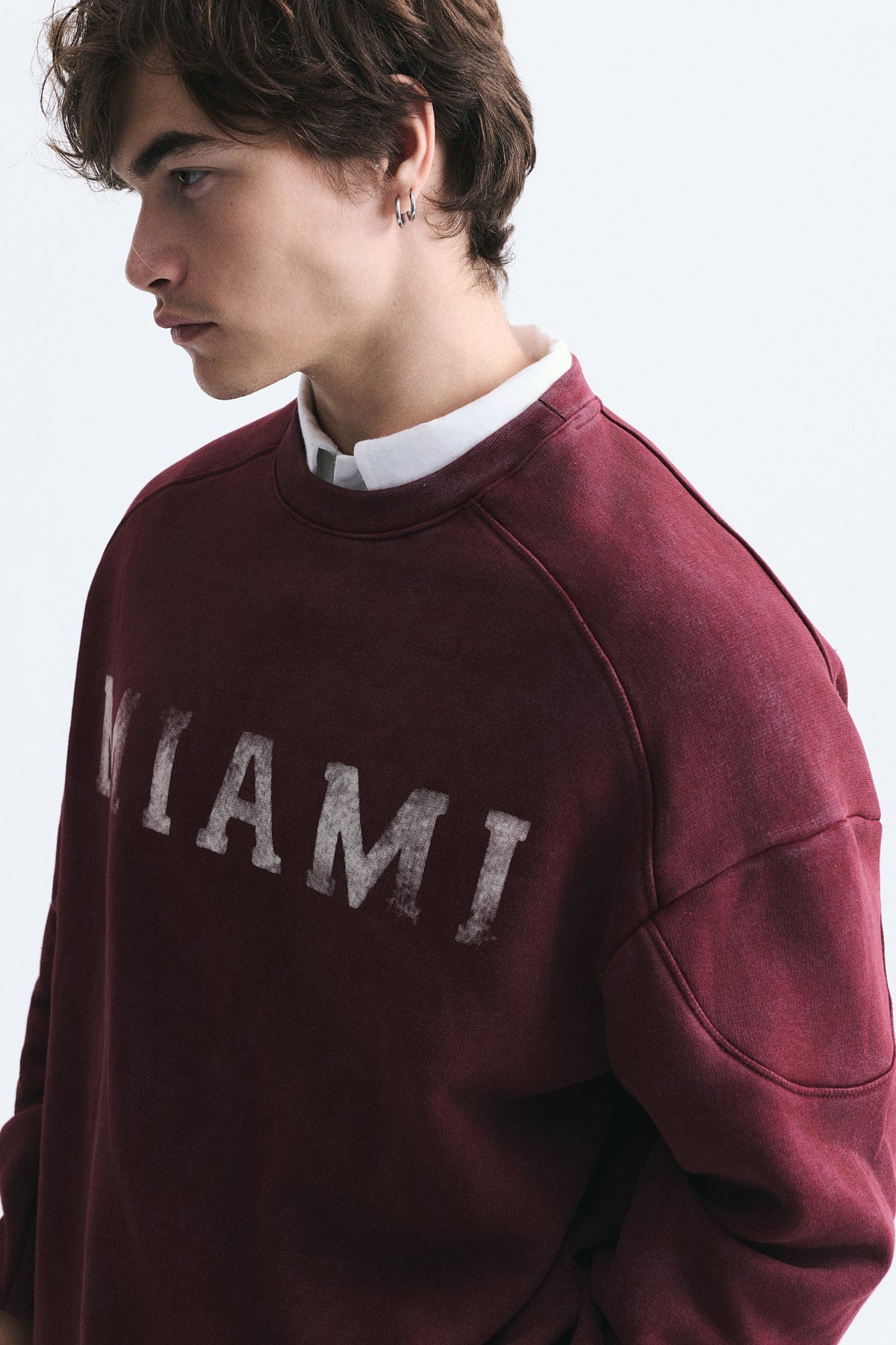 Miami Printed Bike Neck Sweatshirt