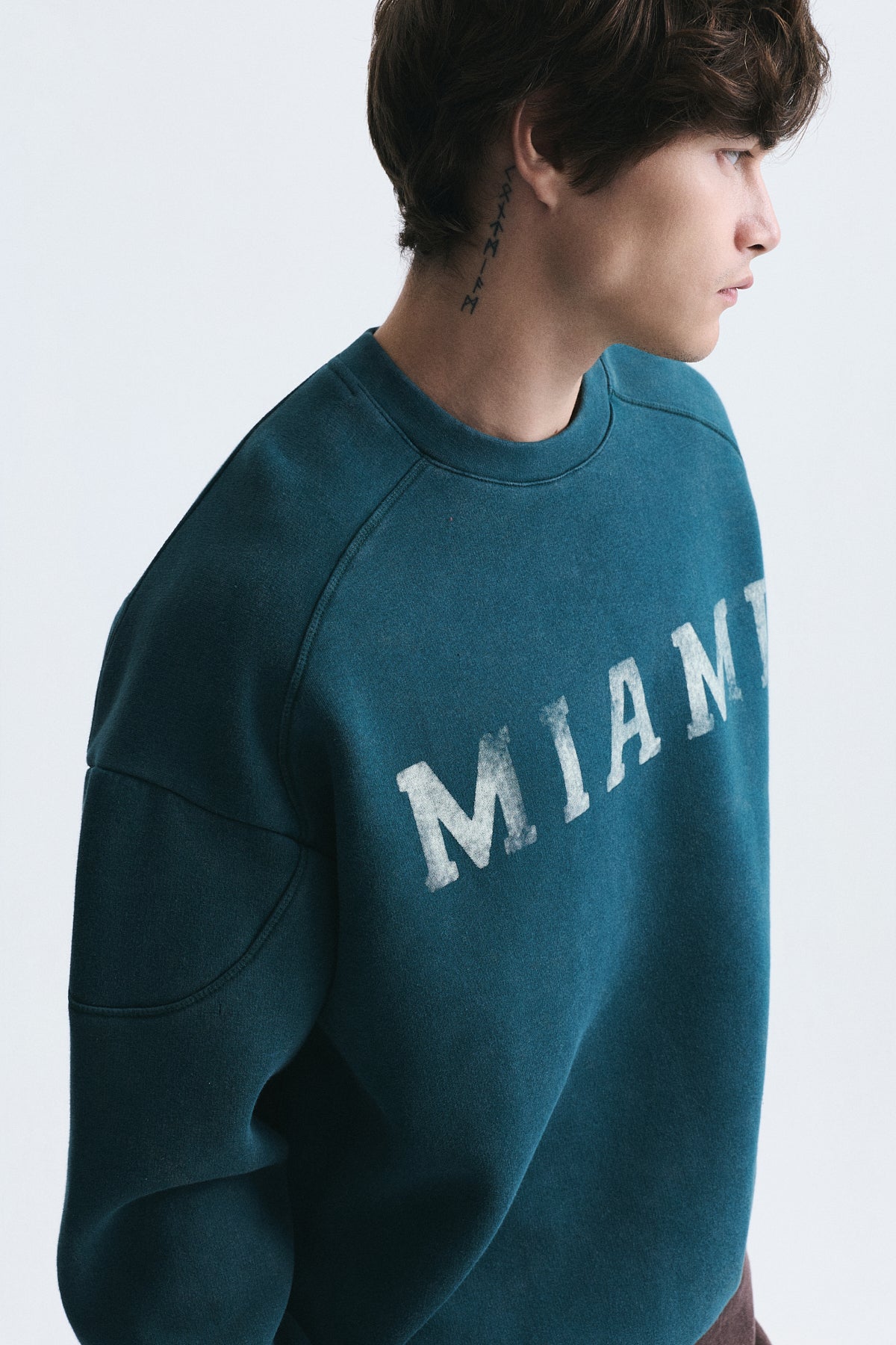 Miami Printed Bike Neck Sweatshirt