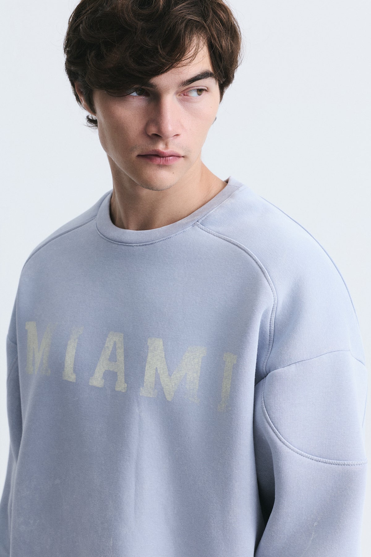 Miami Printed Bike Neck Sweatshirt