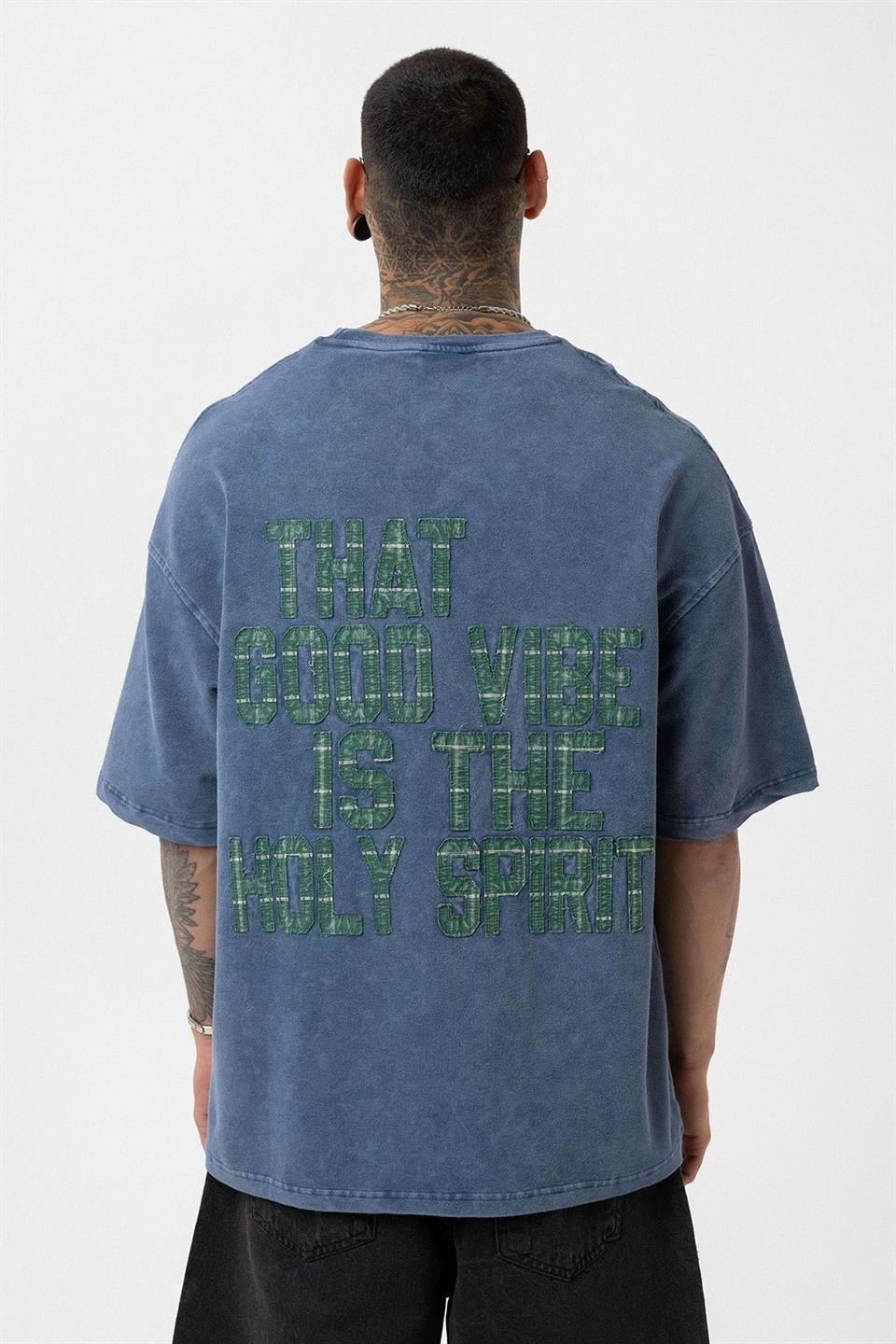 Oversized T-Shirt with Back Print (Machine Washable)