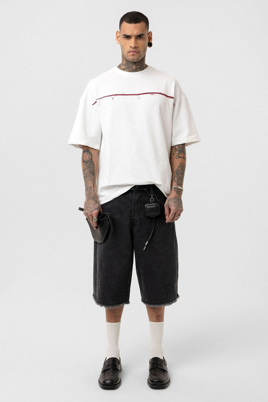 Oversized T-Shirt with Back Print (Machine Washable)