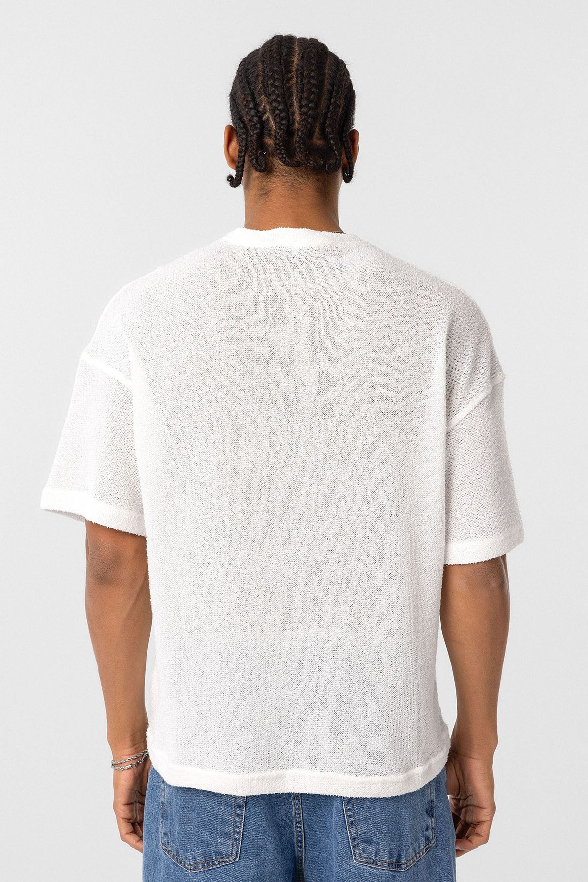 Basic Oversized Button-Down T-Shirt