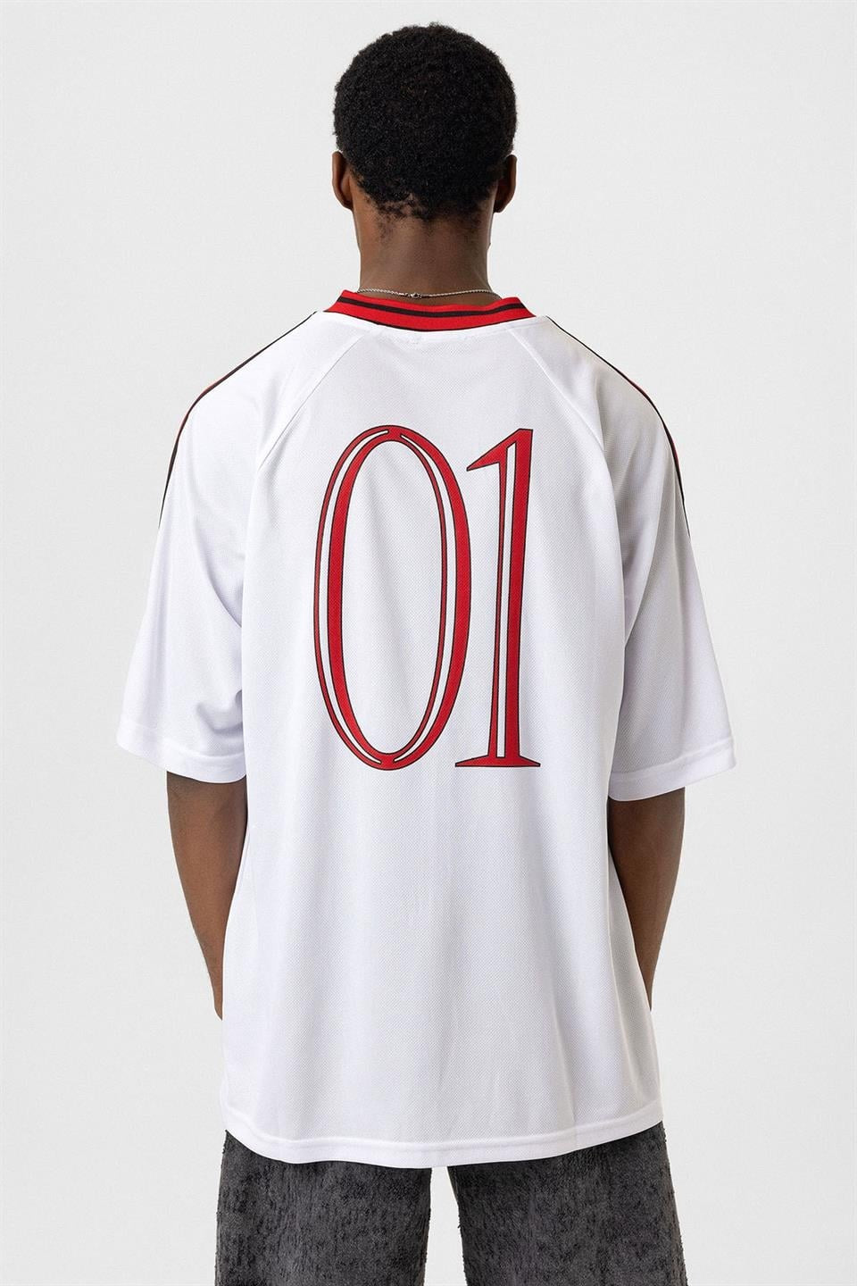 Printed Oversized T-Shirt, White