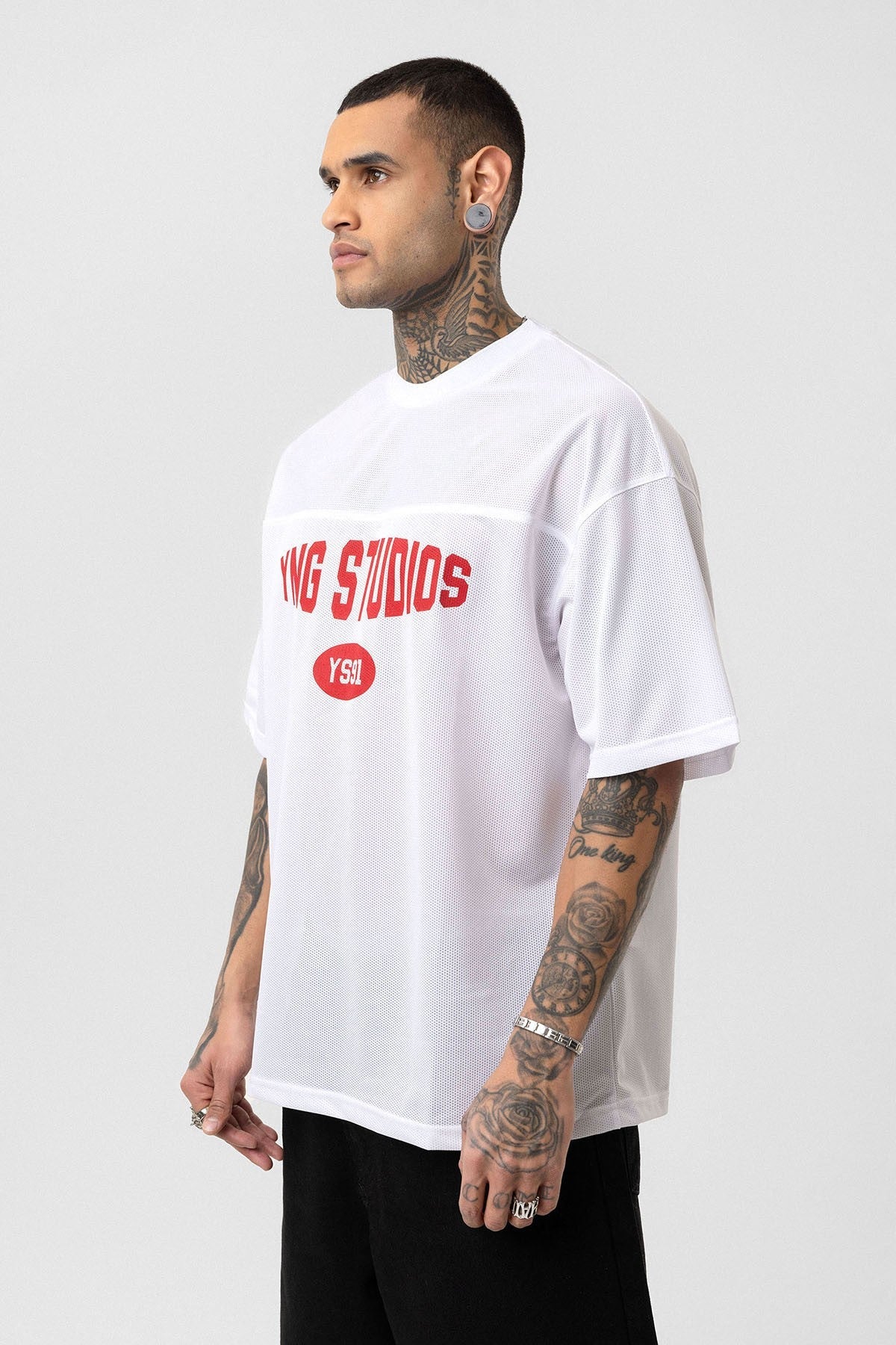 Oversized Printed Jersey T-Shirt V70-41