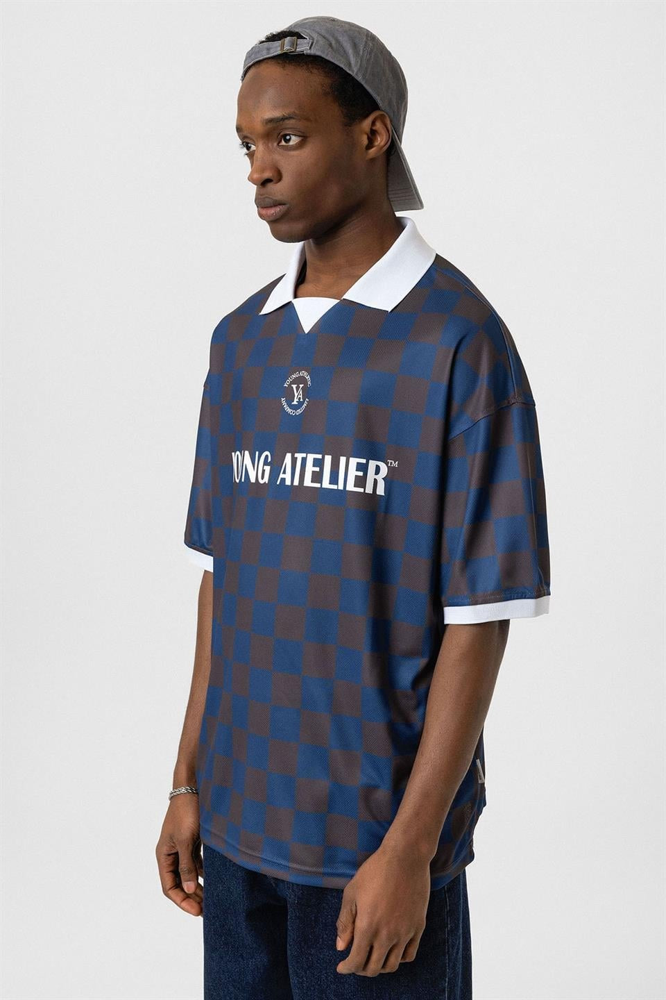 Oversized Polo-Neck T-Shirt