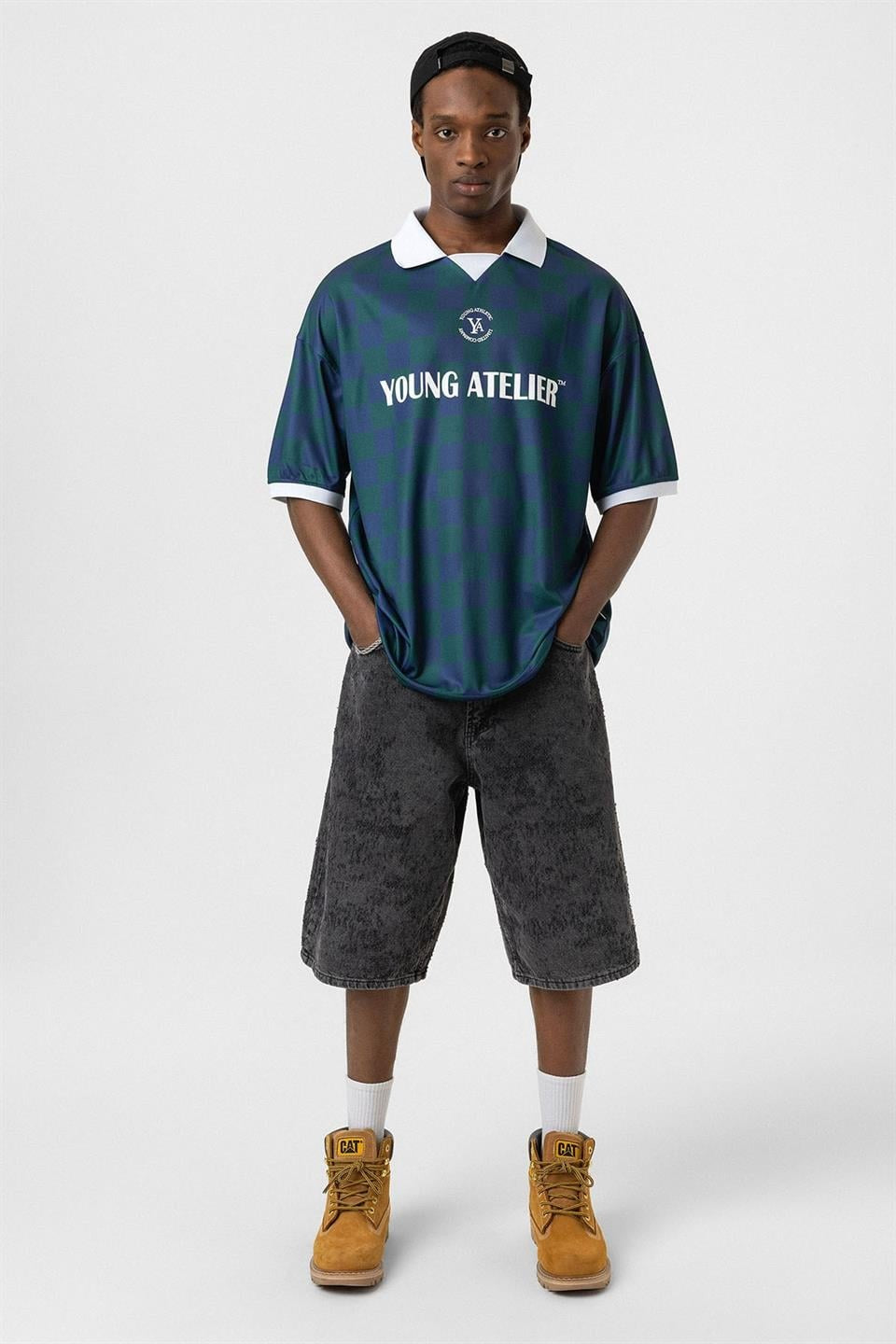 Oversized Polo-Neck T-Shirt