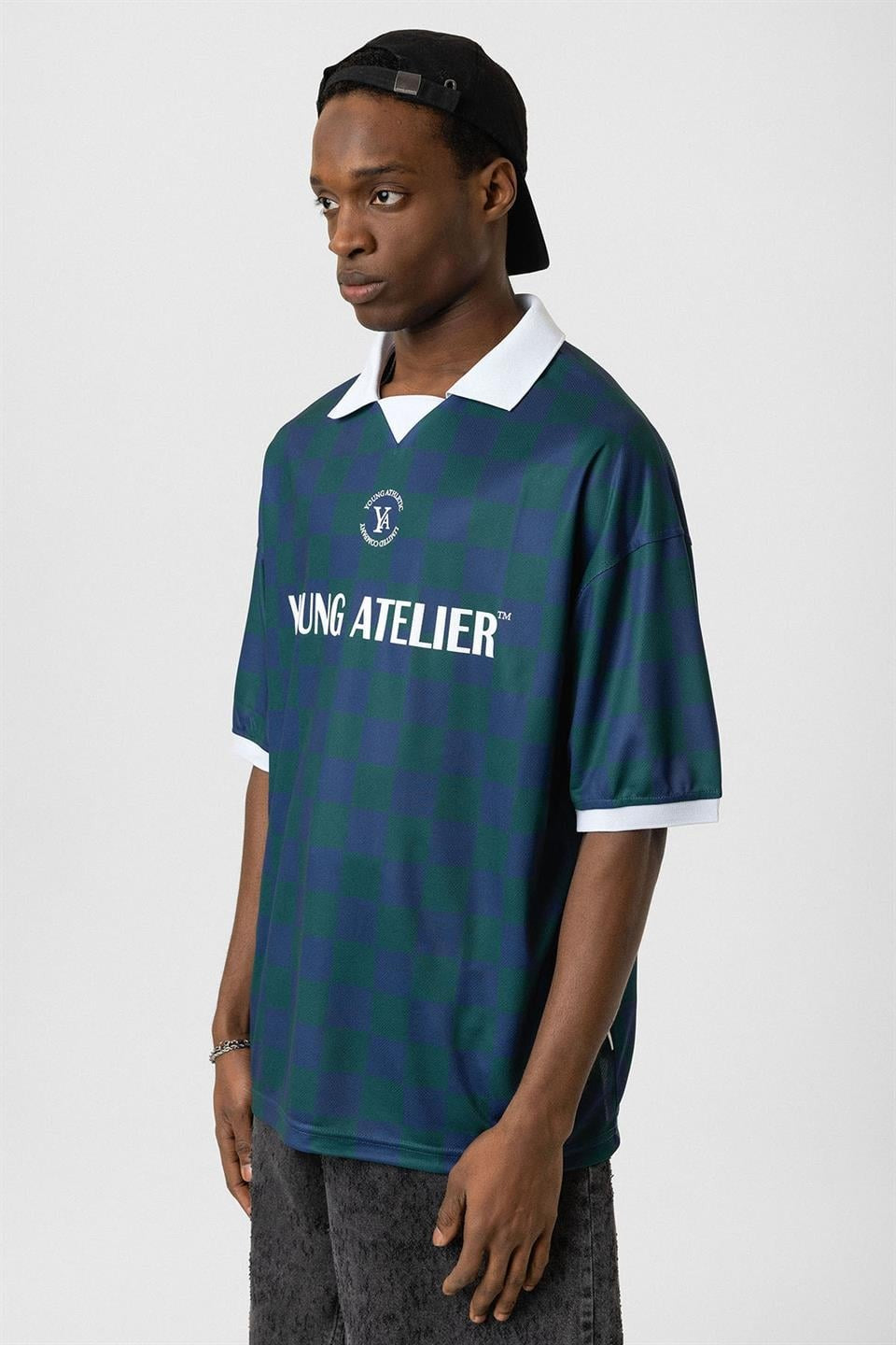 Oversized Polo-Neck T-Shirt
