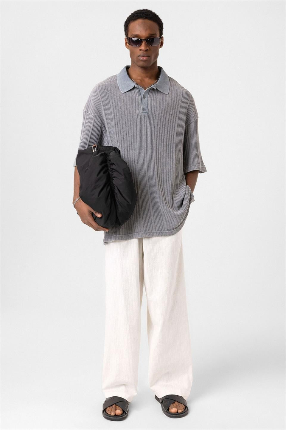 Oversized Polo-Neck Sweater