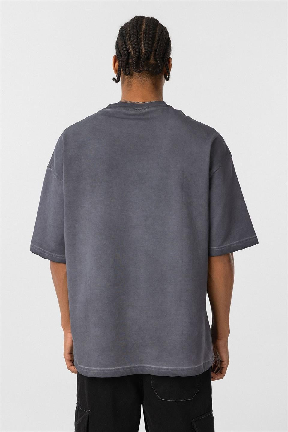 Oversized T-Shirt (Machine Washable) - Black
