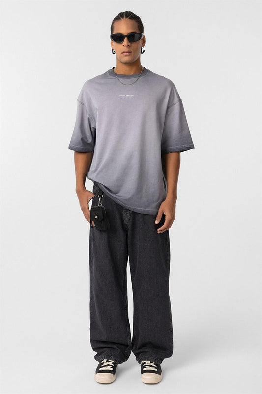 Oversized T-Shirt (Machine Washable), Gray