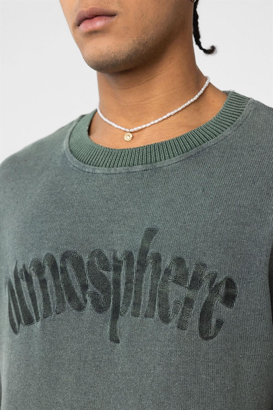 Oversized Printed Knit T-Shirt (Machine Washable)