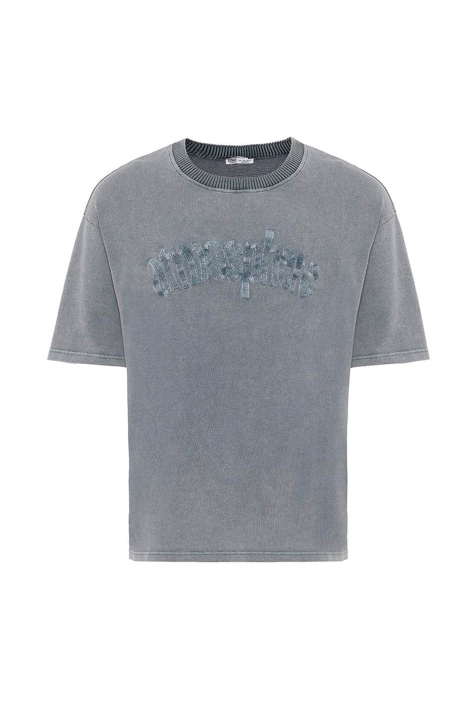 Oversized Printed Knit T-Shirt (Machine Washable)