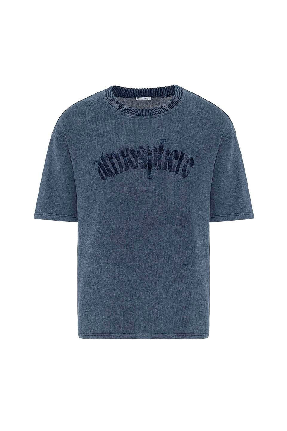 Oversized Printed Knit T-Shirt (Machine Washable)