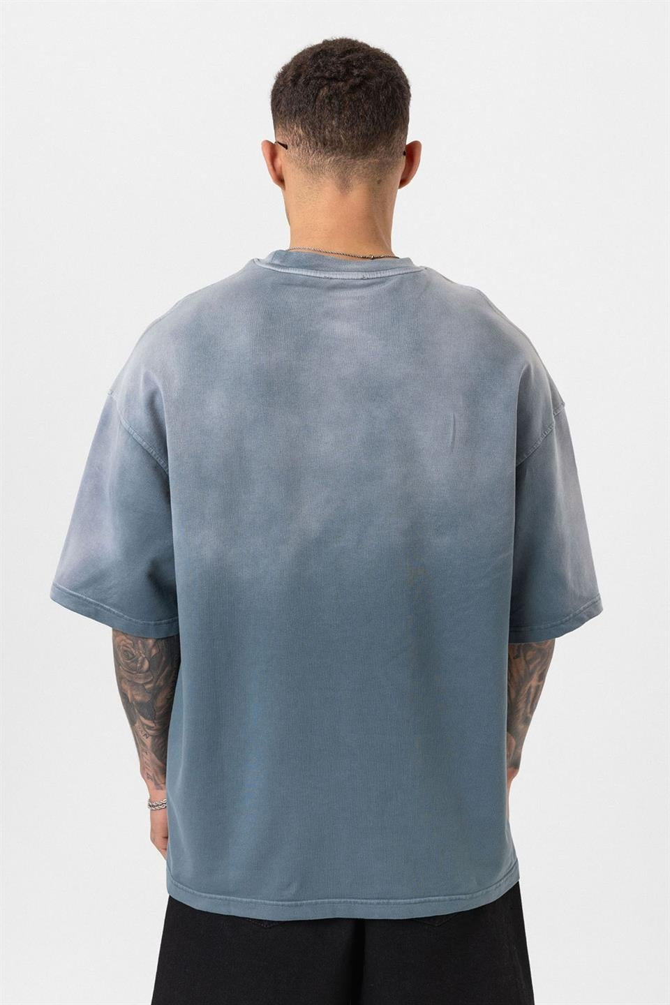 Oversized T-Shirt with Washed Finish V70-59