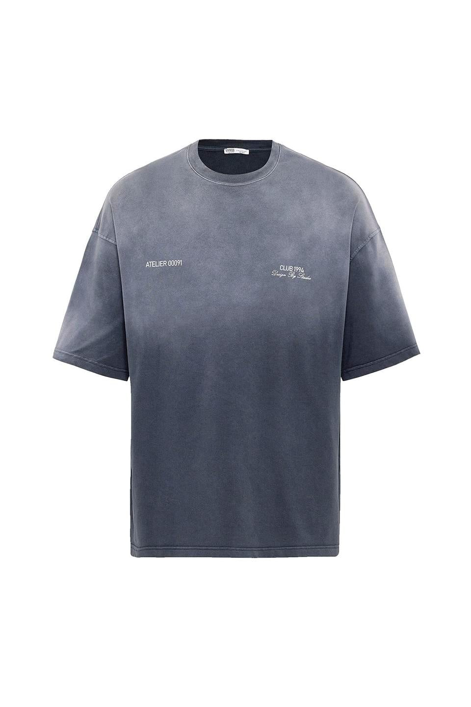 Oversized T-Shirt with Washed Finish V70-59