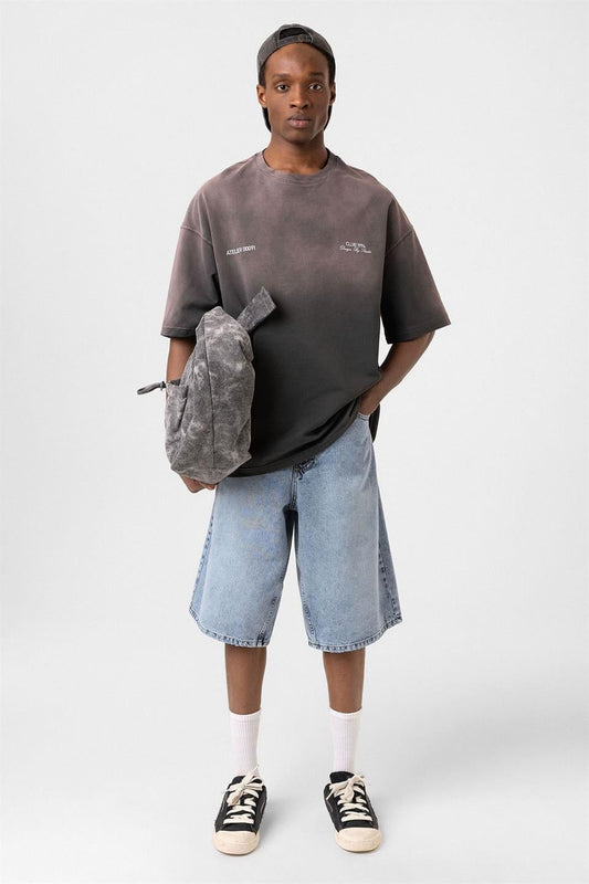 Oversized T-Shirt with Washed Finish V70-59