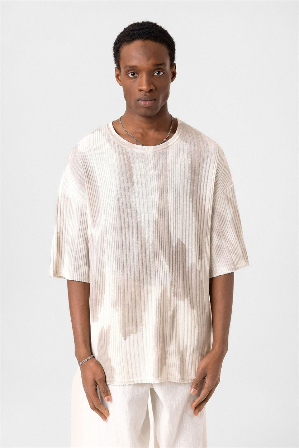 Oversized Knit T-Shirt (Machine Washable)