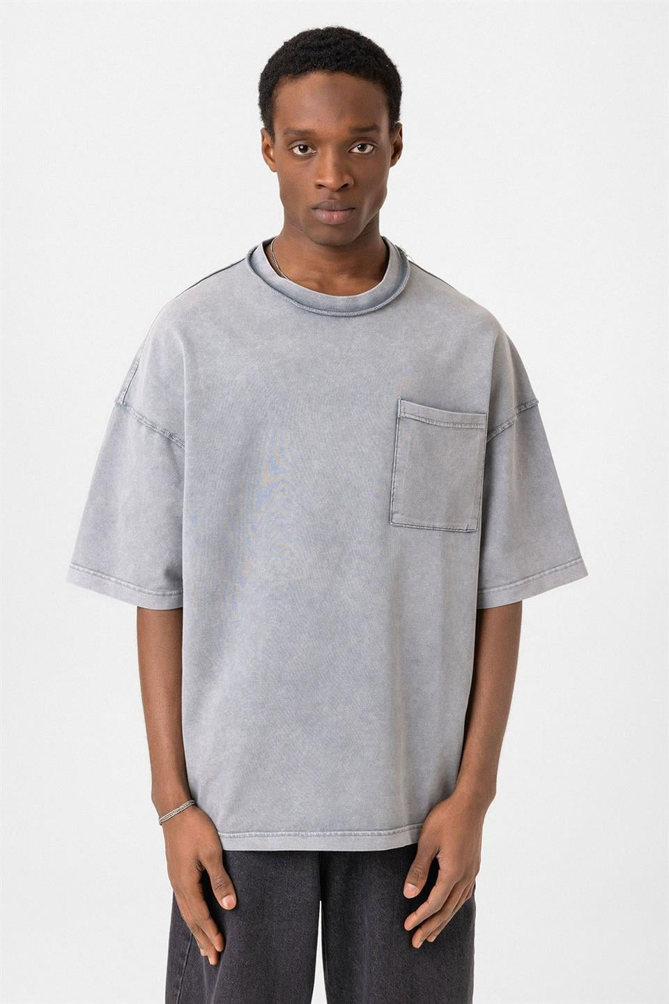 Oversized T-Shirt with Pockets (Machine Washable)