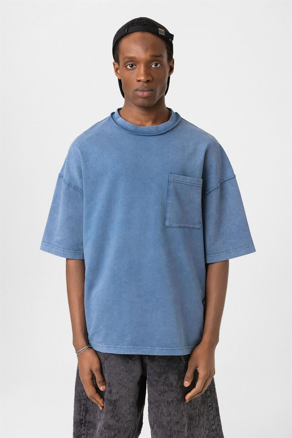 Oversized T-Shirt with Pockets (Machine Washable)
