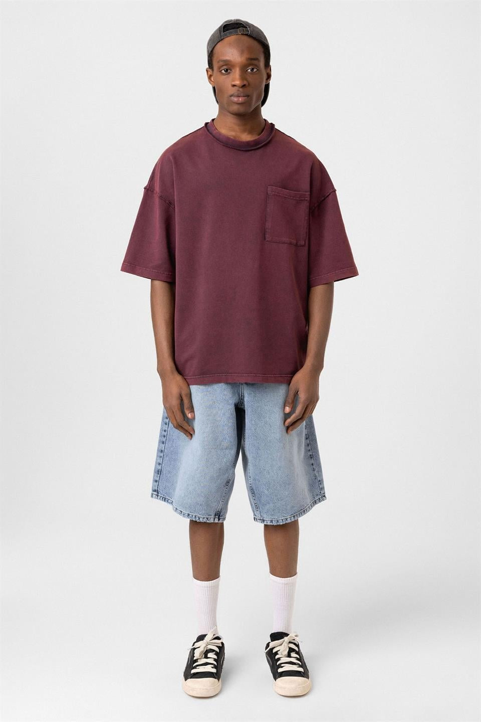 Oversized T-Shirt with Pockets (Machine Washable)