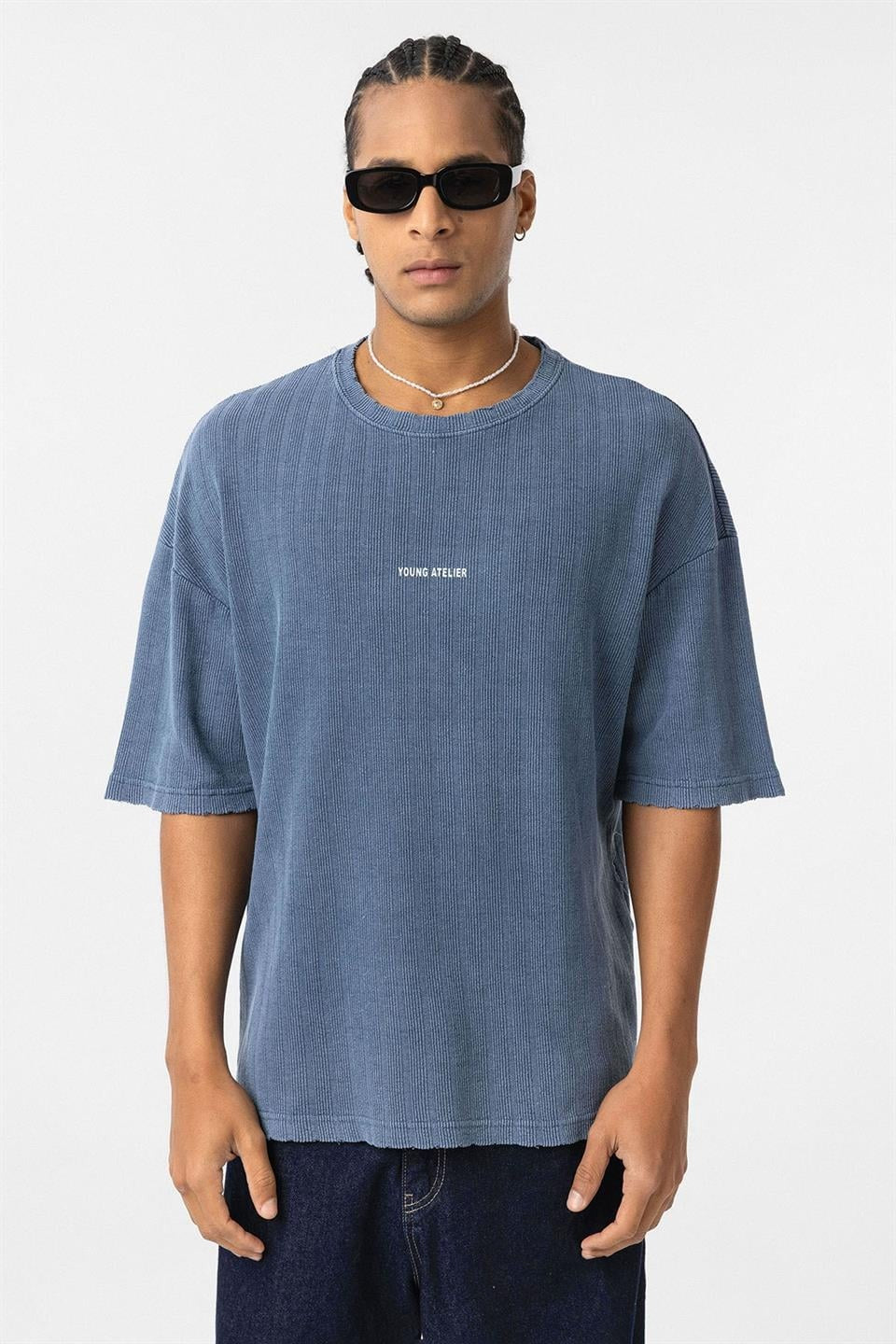 Oversized Knit T-Shirt (Machine Washable)