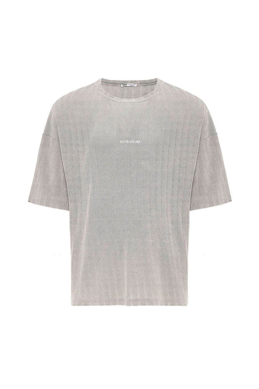 Oversized Knit T-Shirt (Machine Washable)