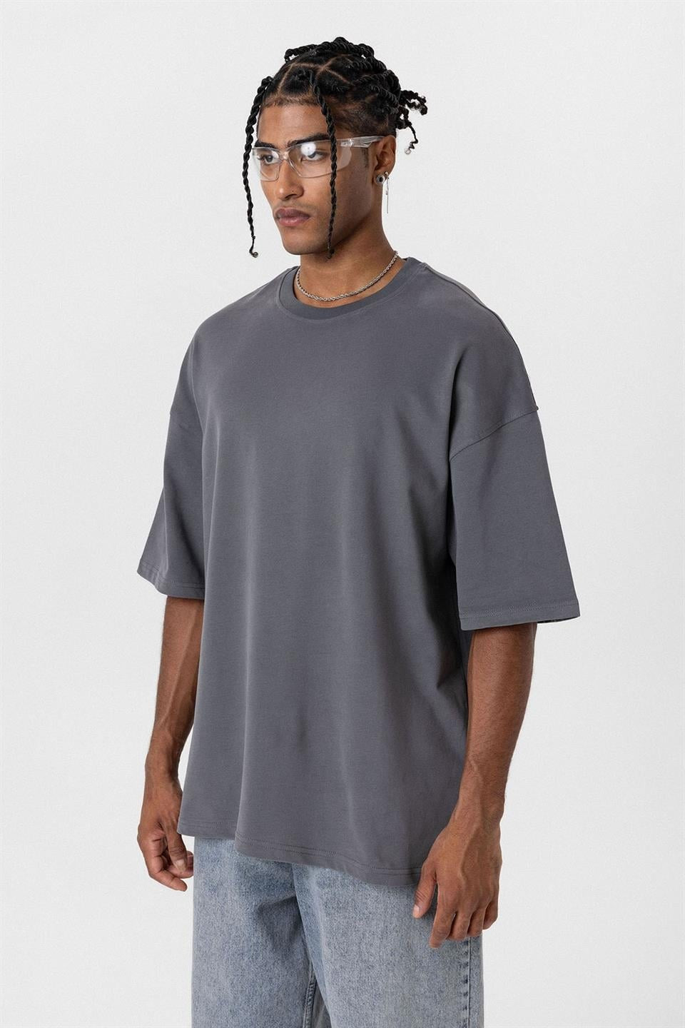 Basic Oversized Crew-Neck T-Shirt