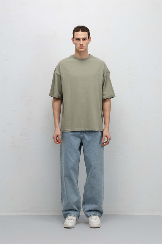 Basic Oversized Crew-Neck T-Shirt