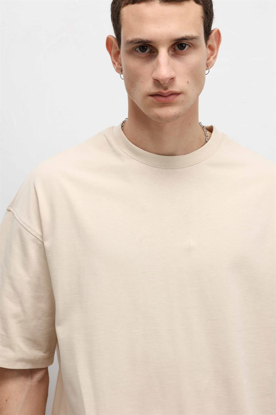 Basic Oversized Crew-Neck T-Shirt