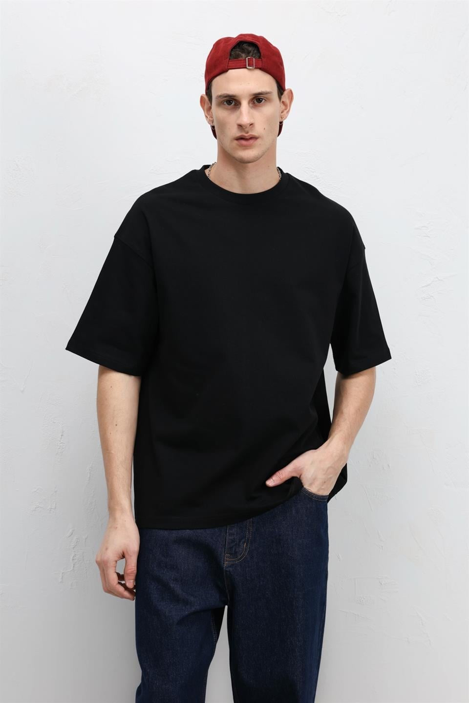 Basic Oversized Crew-Neck T-Shirt
