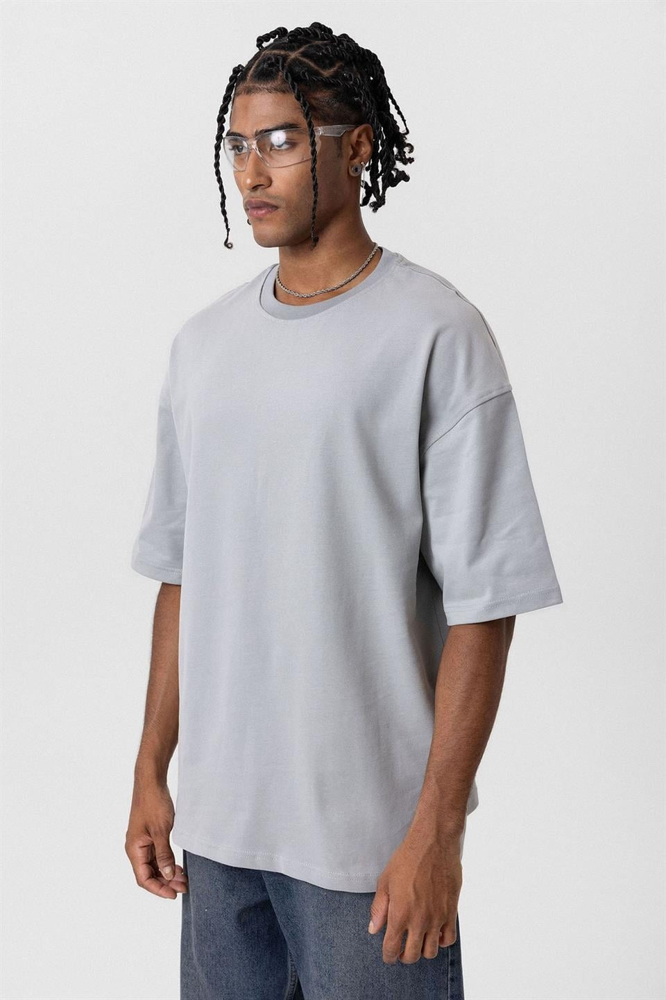 Basic Oversized Crew-Neck T-Shirt