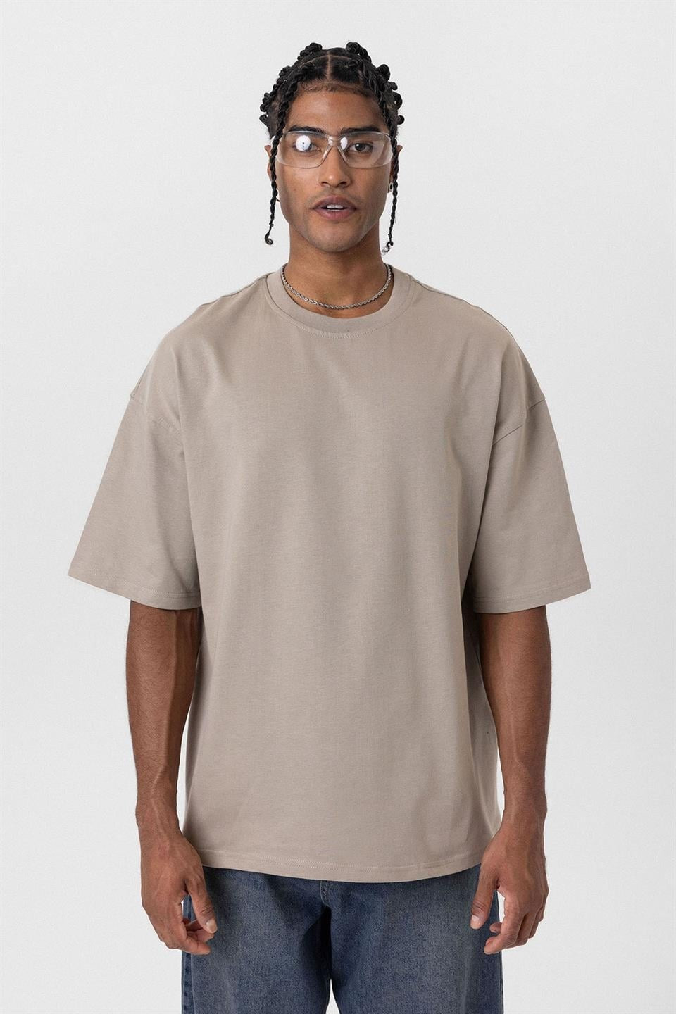 Basic Oversized Crew-Neck T-Shirt